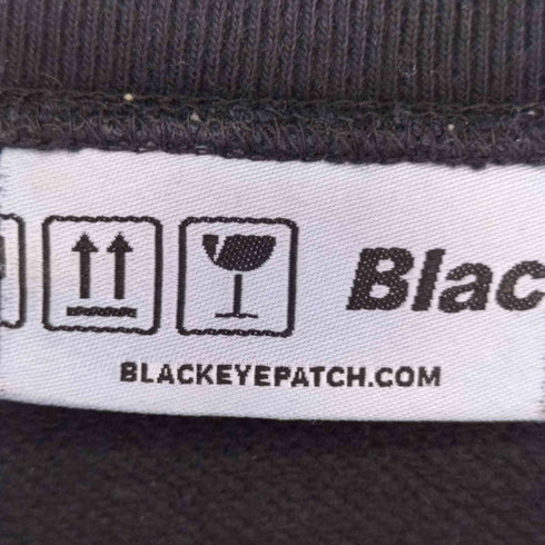 ザブラックアイパッチ THE BLACK EYE PATCH フロント刺繍クルーネックスウェット メンズ JPN:M